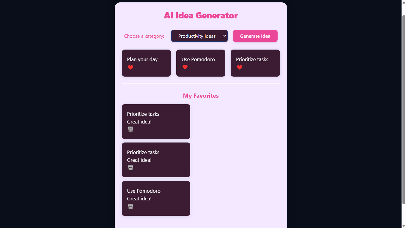AI Idea Generator